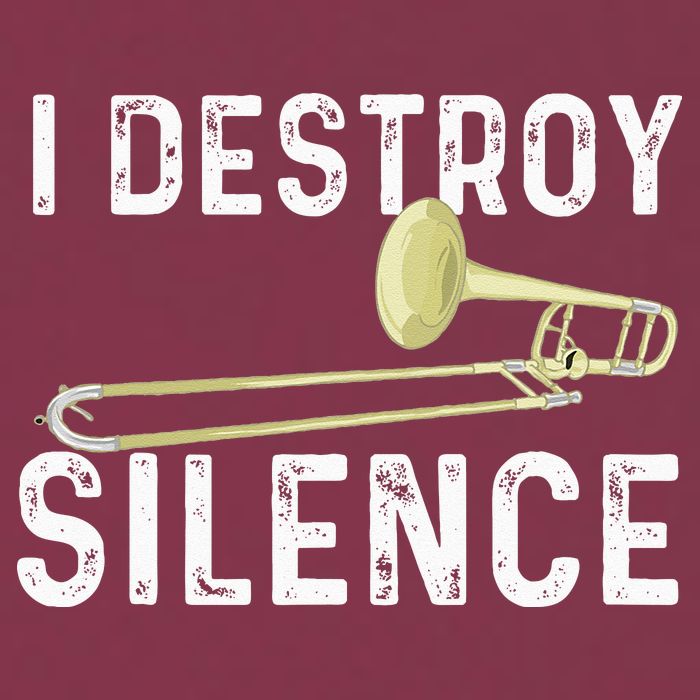 I Destroy Silence Trombonist Trombone Player Marching Band 16oz Travel Tumbler
