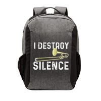 I Destroy Silence Trombonist Trombone Player Marching Band Vector Backpack