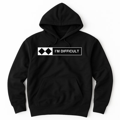I'm Difficult Ski Snowboard Funny Snowboarding Winter Premium Hoodie