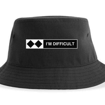 I'm Difficult Ski Snowboard Funny Snowboarding Winter Premium Sustainable Bucket Hat
