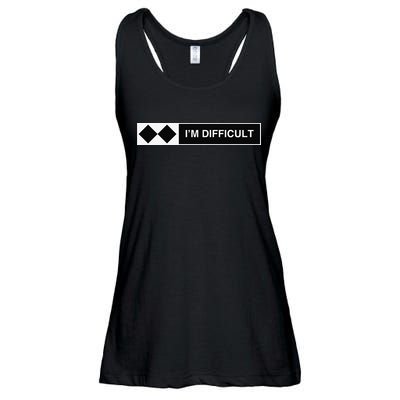 I'm Difficult Ski Snowboard Funny Snowboarding Winter Premium Ladies Essential Flowy Tank