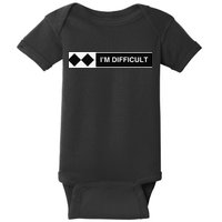 I'm Difficult Ski Snowboard Funny Snowboarding Winter Premium Baby Bodysuit