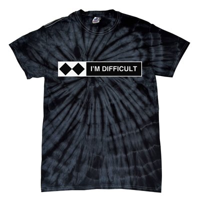 I'm Difficult Ski Snowboard Funny Snowboarding Winter Premium Tie-Dye T-Shirt