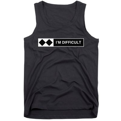 I'm Difficult Ski Snowboard Funny Snowboarding Winter Premium Tank Top