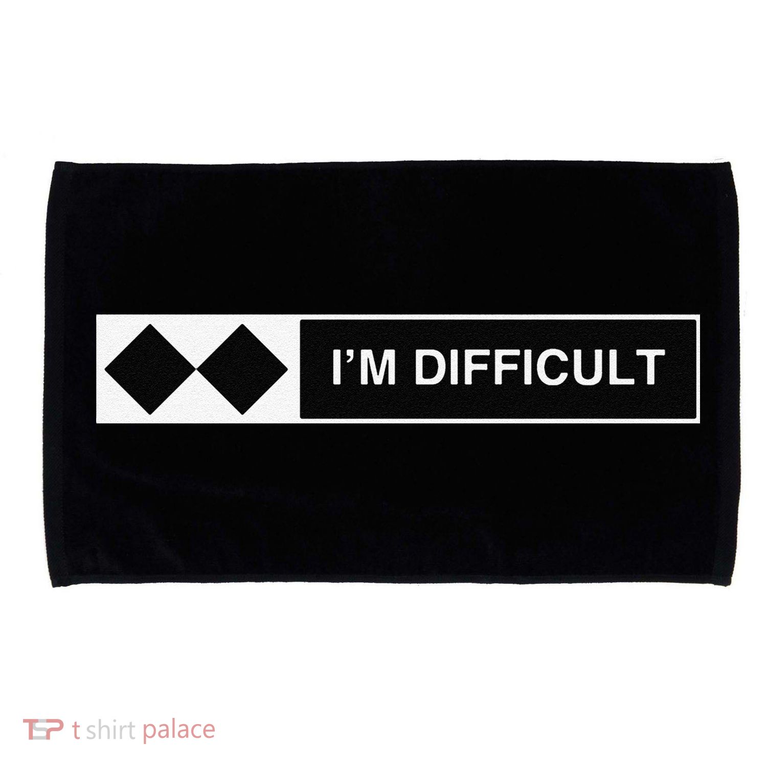 I'm Difficult Ski Snowboard Funny Snowboarding Winter Premium Microfiber Hand Towel