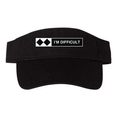 I'm Difficult Ski Snowboard Funny Snowboarding Winter Premium Visor