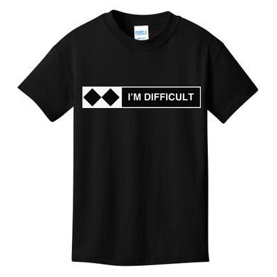 I'm Difficult Ski Snowboard Funny Snowboarding Winter Premium Kids T-Shirt