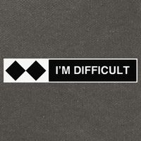I'm Difficult Ski Snowboard Funny Snowboarding Winter Premium Cotton Canvas Backpack