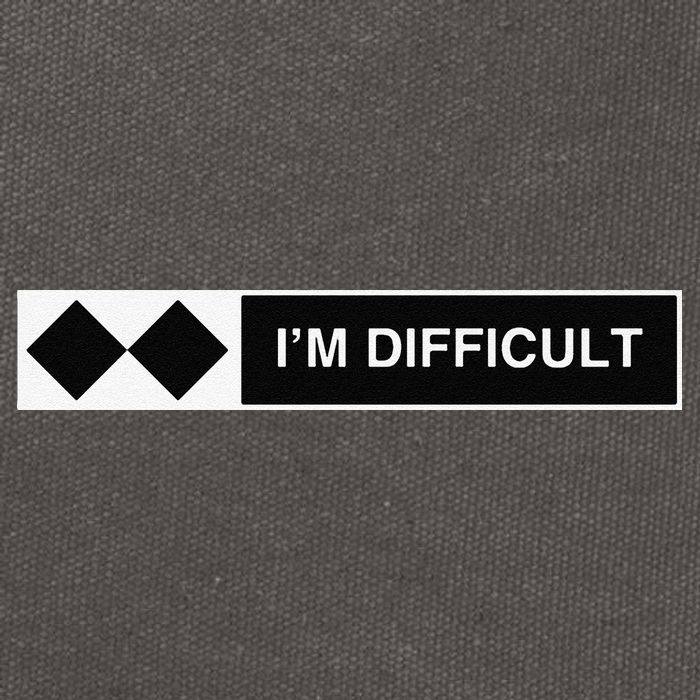 I'm Difficult Ski Snowboard Funny Snowboarding Winter Premium Cotton Canvas Backpack