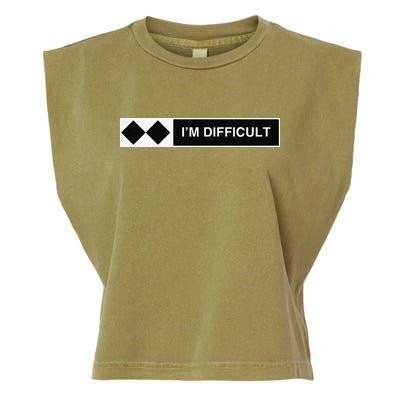 I'm Difficult Ski Snowboard Funny Snowboarding Winter Premium Garment-Dyed Women's Muscle Tee