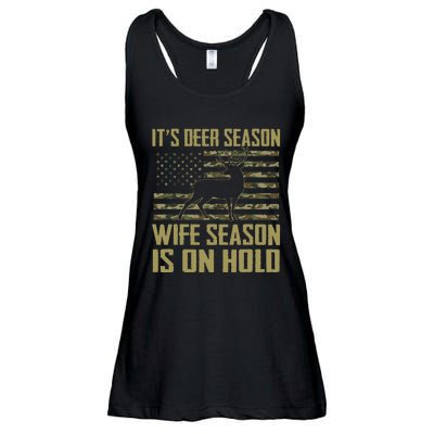 ItS Deer Season Wife Season Is On Hold Ladies Essential Flowy Tank