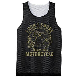 I DonT Snore I Dream IM A Motorcycle Funny Snoring Biker Mesh Reversible Basketball Jersey Tank