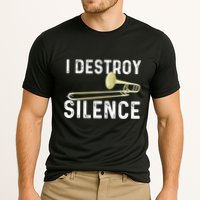 I Destroy Silence Trombonist Trombone Player Marching Band Performance Shirt