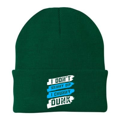 I Dont Skinny Dip I Chunky Dunk Knit Cap Winter Beanie