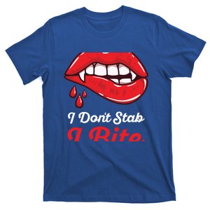 I Dont Stab I Bite Nurse Vampire Halloween Cool Gift T-Shirt