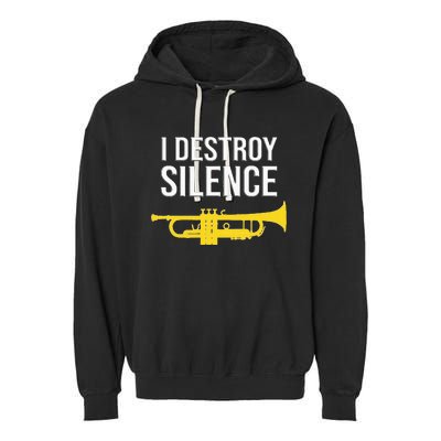 I Destroy Silence Concert Band Marching Band Garment-Dyed Fleece Hoodie