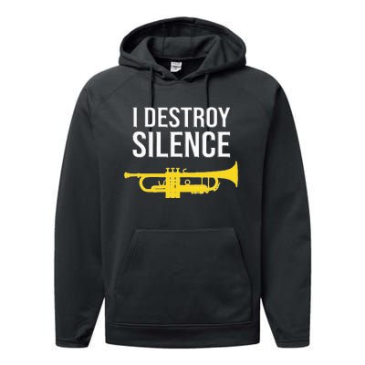 I Destroy Silence Concert Band Marching Band Performance Fleece Hoodie