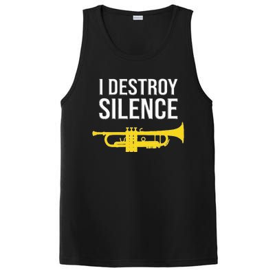 I Destroy Silence Concert Band Marching Band PosiCharge Competitor Tank