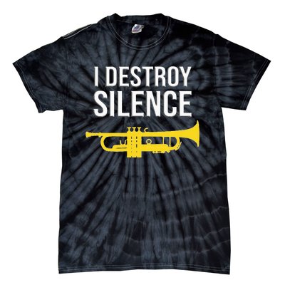 I Destroy Silence Concert Band Marching Band Tie-Dye T-Shirt