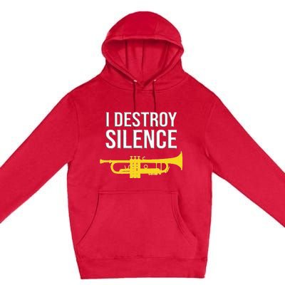 I Destroy Silence Concert Band Marching Band Premium Pullover Hoodie