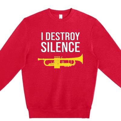 I Destroy Silence Concert Band Marching Band Premium Crewneck Sweatshirt