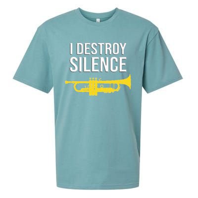 I Destroy Silence Concert Band Marching Band Sueded Cloud Jersey T-Shirt