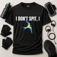 I Dont Spit I Swallow Funny Bird Watching Party Bbq Party Cooling Performance Crew T-Shirt