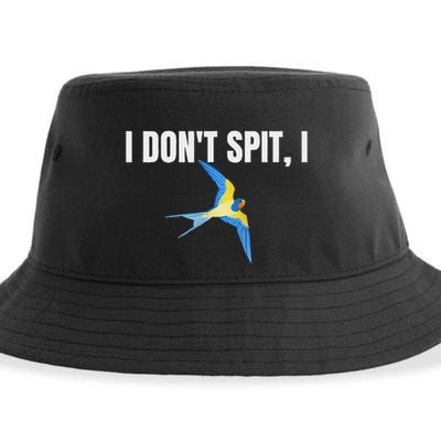 I Dont Spit I Swallow Funny Bird Watching Party Bbq Party Sustainable Bucket Hat