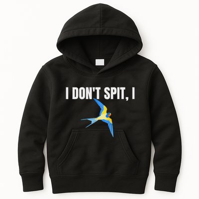 I Dont Spit I Swallow Funny Bird Watching Party Bbq Party Kids Hoodie