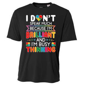 I Dont Speak Much Brilliant Autism Autistic Boy Girl Cooling Performance Crew T-Shirt