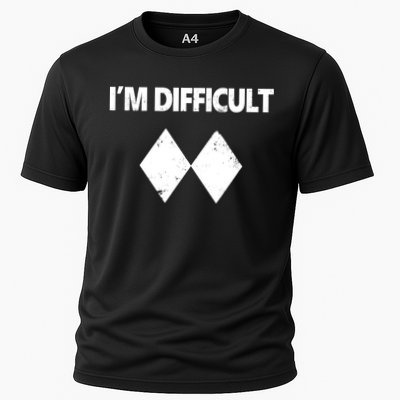 I'm Difficult Skiing Skier Snowboard Double Black Diamonds Performance Shirt