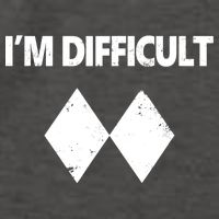 I'm Difficult Skiing Skier Snowboard Double Black Diamonds Vector Backpack