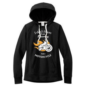 I Dont Snore I Am Dreaming I Am A Motorcycle Women's Fleece Hoodie