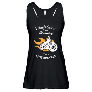 I Dont Snore I Am Dreaming I Am A Motorcycle Ladies Essential Flowy Tank