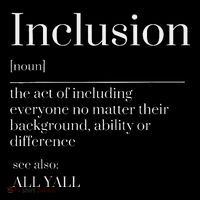 Inclusion Definition Southern Style All Yall Neurodivergent Stripe Pom Pom Beanie