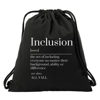 Inclusion Definition Southern Style All Yall Neurodivergent Drawstring Bag