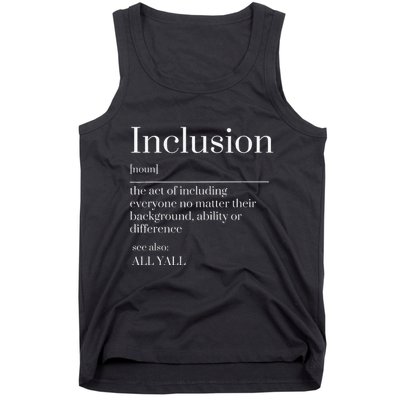 Inclusion Definition Southern Style All Yall Neurodivergent Tank Top