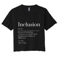 Inclusion Definition Southern Style All Yall Neurodivergent Women's Crop Top Tee