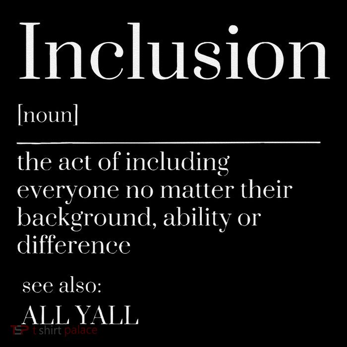 Inclusion Definition Southern Style All Yall Neurodivergent Women's V-Neck T-Shirt