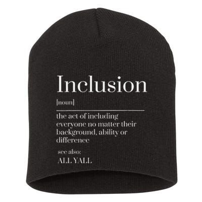 Inclusion Definition Southern Style All Yall Neurodivergent Short Acrylic Beanie