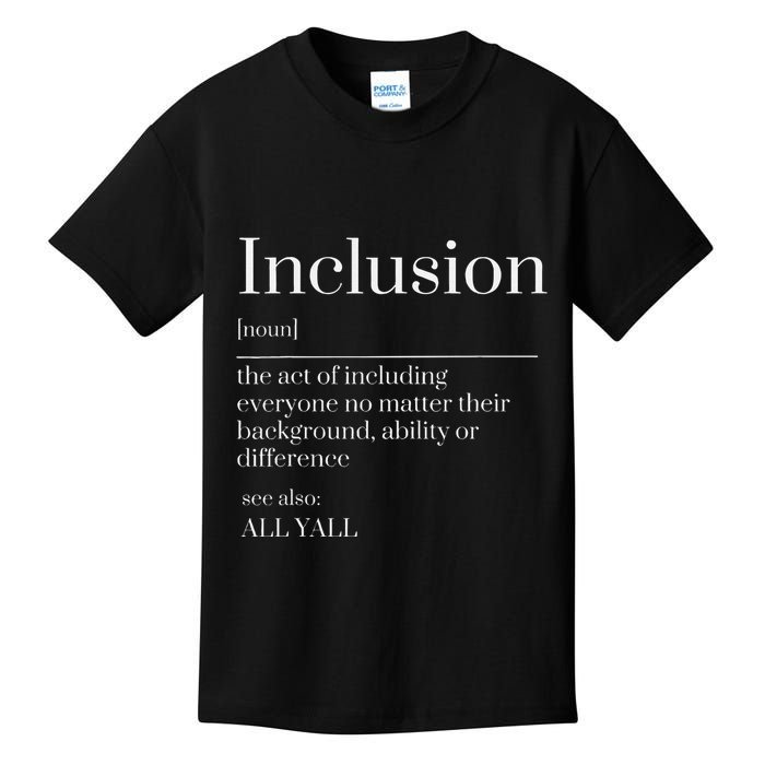 Inclusion Definition Southern Style All Yall Neurodivergent Kids T-Shirt