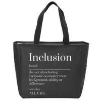 Inclusion Definition Southern Style All Yall Neurodivergent Zip Tote Bag