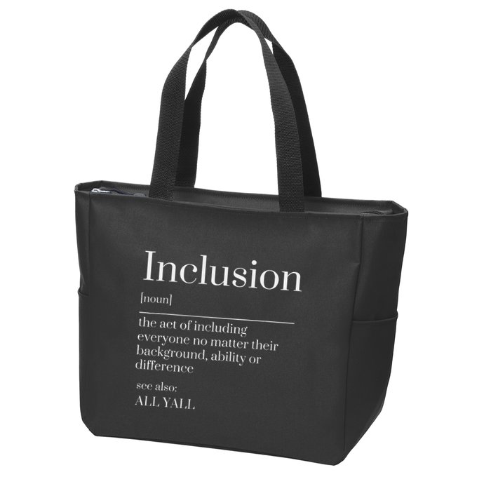 Inclusion Definition Southern Style All Yall Neurodivergent Zip Tote Bag