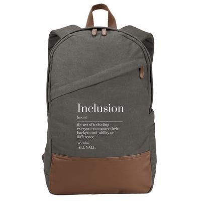Inclusion Definition Southern Style All Yall Neurodivergent Cotton Canvas Backpack