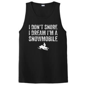 I DonT Snore I Dream IM A Snowmobile Funny Snoring PosiCharge Competitor Tank