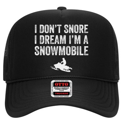 I DonT Snore I Dream IM A Snowmobile Funny Snoring Hat