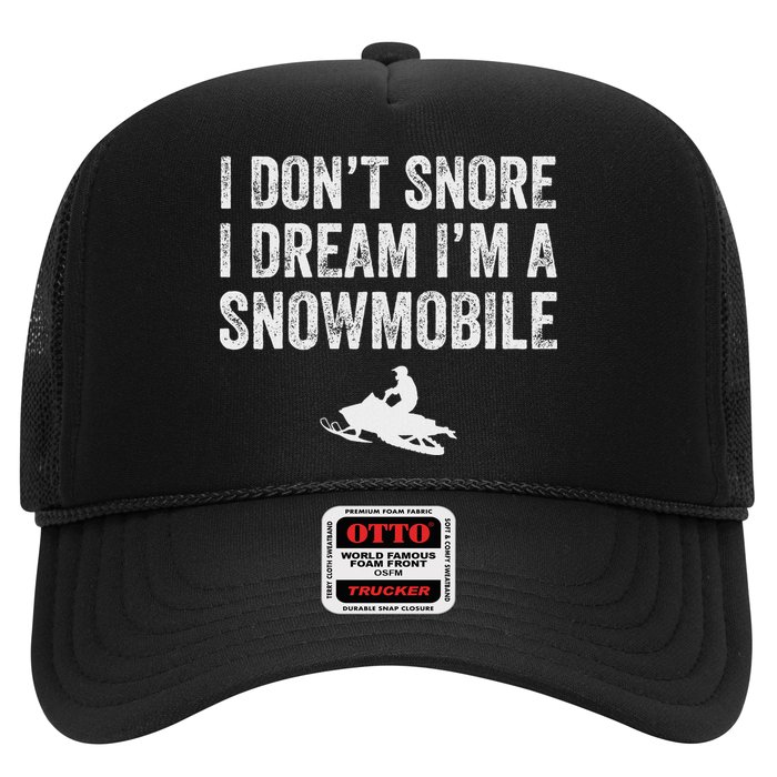 I DonT Snore I Dream IM A Snowmobile Funny Snoring Hat