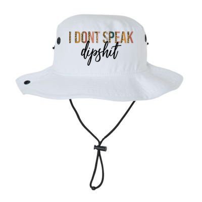 I Dont Speak Dipshit Vintage Leopard Boho Cow Western Cool Gift Bucket Hat
