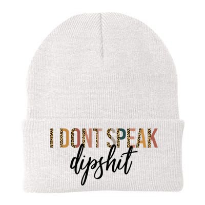 I Dont Speak Dipshit Vintage Leopard Boho Cow Western Cool Gift Beanie