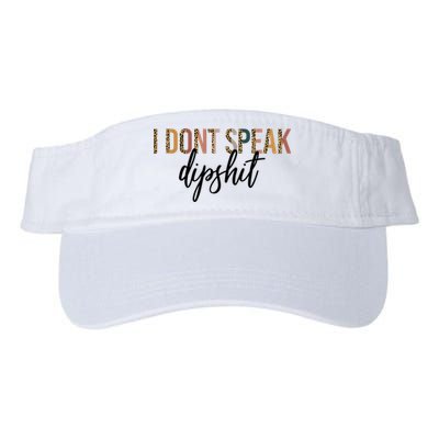 I Dont Speak Dipshit Vintage Leopard Boho Cow Western Cool Gift Visor